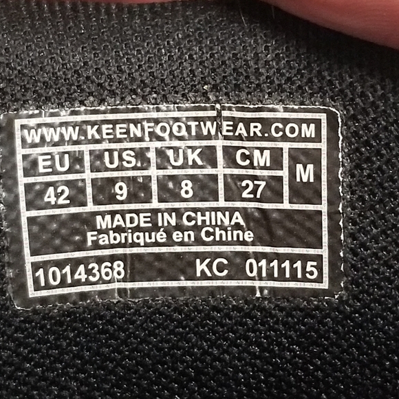 KEEN The 59 Black Oiled Leather Lace-up Hiking Work Moc Toe Boot Mens 9M - Picture 8 of 9